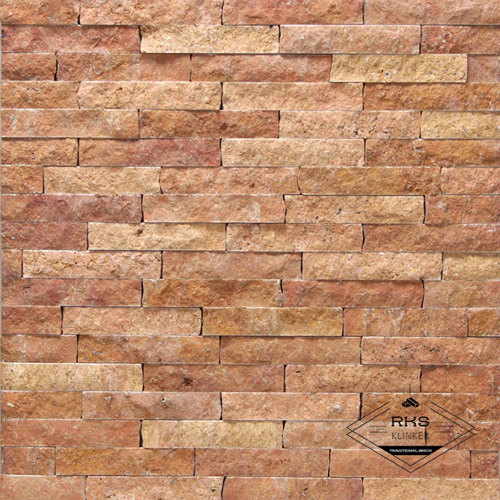 Фасадный камень Полоса - Травертин Золотистый Persiano в Брянске